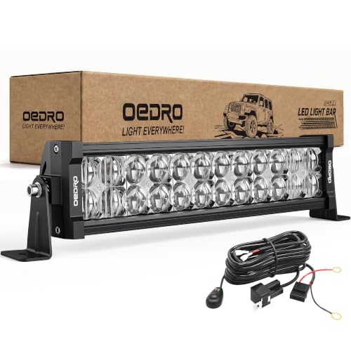 Image of OEDRO 16 Inch LED Light Bar Spot Flood Combo Work Light with Wiring Harness