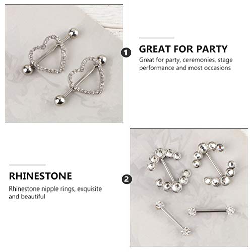 ARTIBETTER 4 pares de grampos de mamilo, anéis de proteção de seio, anéis de proteção de mamilo, lín