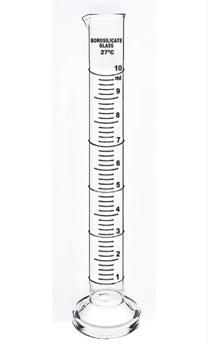 Measuring Cylinder 10 ml Borosilicate Glass,Pack of 1pc | 10 ml Capacity, Laboratory Use-image-30