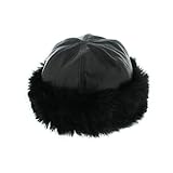 chapeau fabriqué en Italie votrechapeau - Toque Imitation Cuir - Chapeau en Fausse Fourrure - Elena - Femme