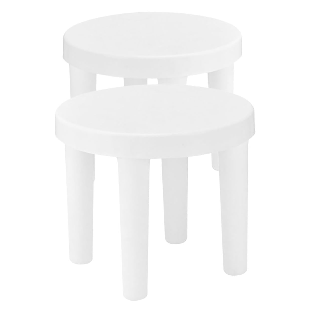 PRETYZOOM 2-Piece Bathroom Stool for Boys and Girls Step Stool Non-Slip Surface for Shower Boys and Girls' Room