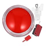 Veemoon LED Beleuchteter Konvexer Druckknopf mit Summer 100mm Großer Roter...
