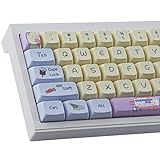 PBT Keycaps XDA プロファイル 133 キー キーキャップ 昇華型 アナと雪の女王 カスタム ゲーミングキーキャップ ANSI レイアウト Cherry MX スイッチ メカニカル キーボード