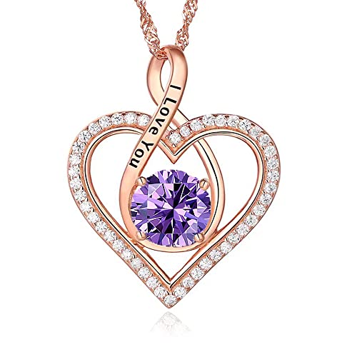 I Love You Forever Always Rose Gold Plated 925 Sterling