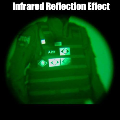Patch militaire IR réfléchissant tactique nylon pour identification nocturne - 6