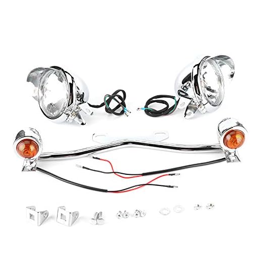 zhuolong Motorcykel Dimlampa körpunkt blinkersljus DC12 V passar till Honda Shadow VT 750 1100 VTX 1300 1800