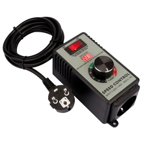 Cpolebev Regulador de Amoladora Angular, Controlador de Velocidad, Interruptor AC220V-250V, 4000W, Potencia Máxima, Herramienta Eléctrica Manual, Enchufe de la UE