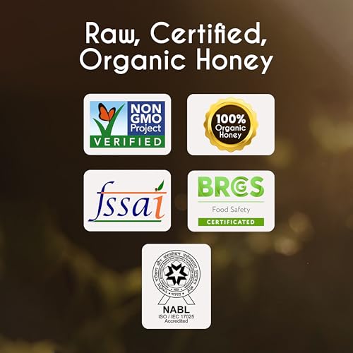 Image of TruSoul By Baidyanath Raw Organic Honey - 500gm | NPOP Organic Certified, Sourced from Himalayas | 100% Raw & Natural | No Added Sugar | Unprocessed, Unpasteurized -(Pack of 1)