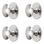 MOROBOR Stainless Steel Drawer Knobs,4pcs Self-Stick Instant Cabinet Handle Pulls Adhesive Sliding Door Stick On Handle with Mounting Screws for Glass Cabinet Cupboard Drawer(35mm*25mm)