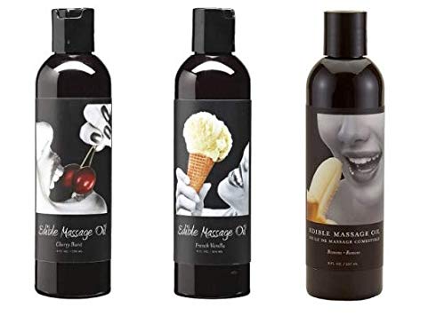 Edible Oil Massage - By Earthly Body - Variety Bundle - Cherry/Vanilla