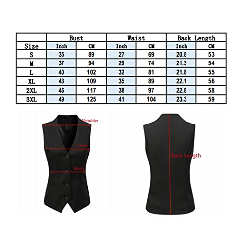 Gilet en polaire femme ajusté et chaud col V à 4 boutons pour fête - 5
