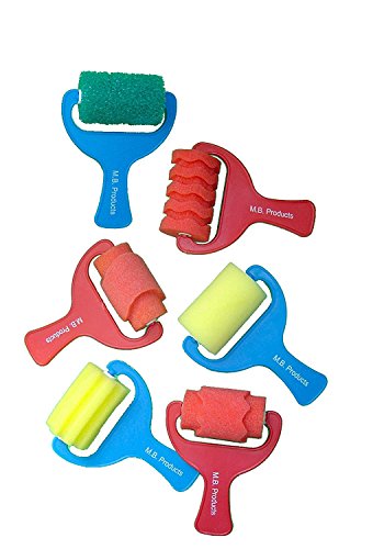 Sponge Paint Rollers - Set of 6