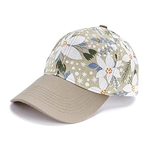 BLURBE Casquette de Baseball Femme Homme-Chapeau de Camouflage,Casquette Motif à Fleurs Respirante Légère Réglable Anti-Soleil pour Sport Chasse Pêche