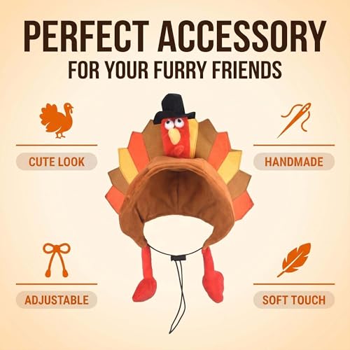 Disfraz de Pavo para Perro Talla Mediana miniatura 7
