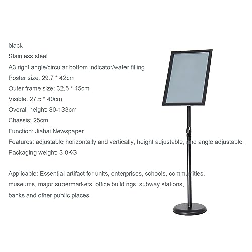 Support publicitaire remplaçable A3 anti-reflet pour affichage au sol stable - 5