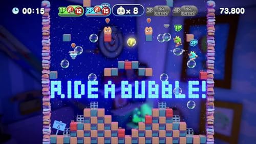 Bubble Bobble 4 Friends Switch pour jouer ensemble sans écran partagé séparé verticalement