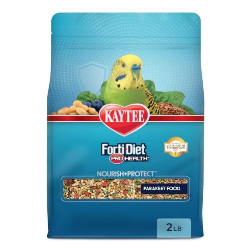 Kaytee Forti-Diet Pro Health Nourish+Protect Parakeet Food, Comprehensive Nutrition Backed by...