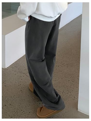 Men's Baggy Sweatpants Elastic Waist Straight Leg Lounge Track Sweat Pants Casual Baggy Joggers3