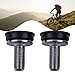 2-Pack Steel Bottom Bracket Bolts, M8 Crank Axle Screws for Road for Bike Cranksets – 28mm Total Length, 20mm Thread, Black Electroplated & Rustproof