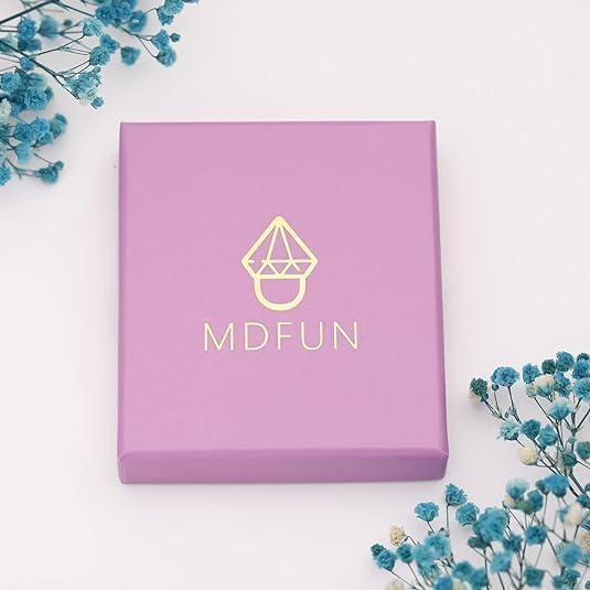 MDFUN 4 Pairs Teardrop Dangle Stud Earrings Set for Women, 18K Gold Plated Round Princess Cut Clear Cubic Zirconia Tear Drop Dangle Stud Earrings Hypoallergenic Jewelry - Image 6