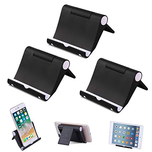 Elimoons Phone Stand,3 Pack Multi-Angle Cell Phone Stand Tablet Stand Universal Smartphones for Holder Tablets(6-11\),e-Reader,Compatible Phone XS/XR/8/8 Plus/7/7 Plus/11,Galaxy S8/S7