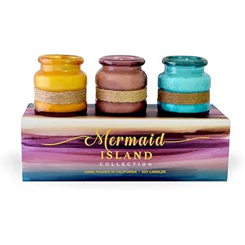 BB Candles Mermaid Island Natural Soy Hand Poured Candle Gift Set Cover