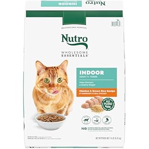 Nutro Wholesome Essentials Indoor Dry Cat Food, Chicken & Brown Rice Recipe, 14 lbs.