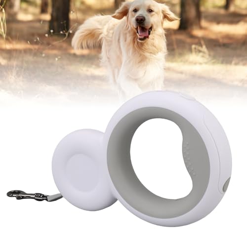 Retractable Dog Leash Built in Poop Bag Holder with LED Light Release Your Hands Pet Walking Leash for Medium Dogs Up to 30KG