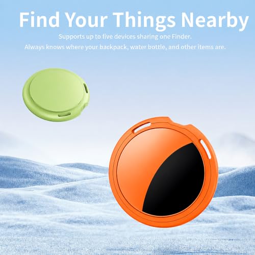 Image of 2 Pack Tracker Tags [Apple MFi Certified] Pair with Apple Find My (iOS Only) Bluetooth Air Smart Tags Key Finder Item Locator Waterproof Finder Worldwide Tracking for Pets Wallet Backpack Dogs Luggage