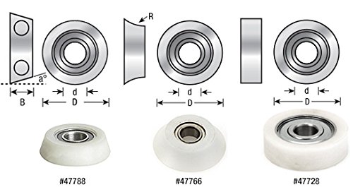 Miniatura 2 de Amana Tool - 47731 Ultra-Glide Rodamiento de bolas de alto rendimiento 78 de diámetro total x 14 interior D