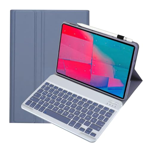 Funda con teclado para Lenovo Tab M10 Plus 10.3 lila TB-X606F con teclado aleman QWERTZ