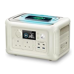 ALLPOWERS R600 Portable Power Station, 299Wh LiFePO4 Battery with 600W AC/100W USB-C Output Portable Power, 1Hr Fast Charging Solar Generator for Outdoor/Camping/Fishing/Pic...