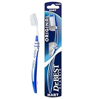 Dr.BEST Original Zahnbürste, Hart (1 Stück), für die tägliche Reinigung mit bewährtem Dr.BEST Flachschnitt. Flexzone und abgerundete Borsten für eine gründliche und schonende Pflege.