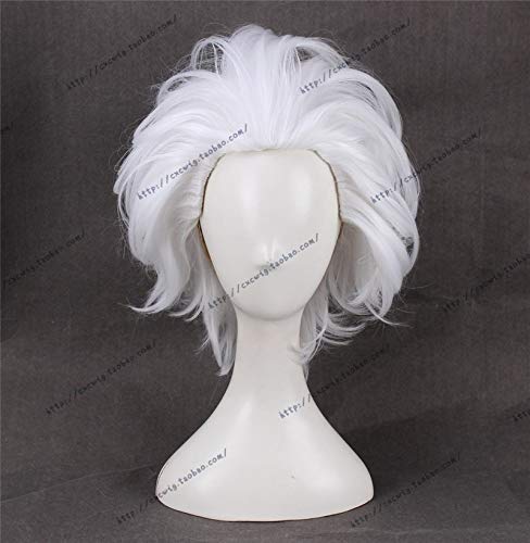 Anime La Sirenita Ursula Peluca de Cosplay Blanco Corto Resistente al calor...