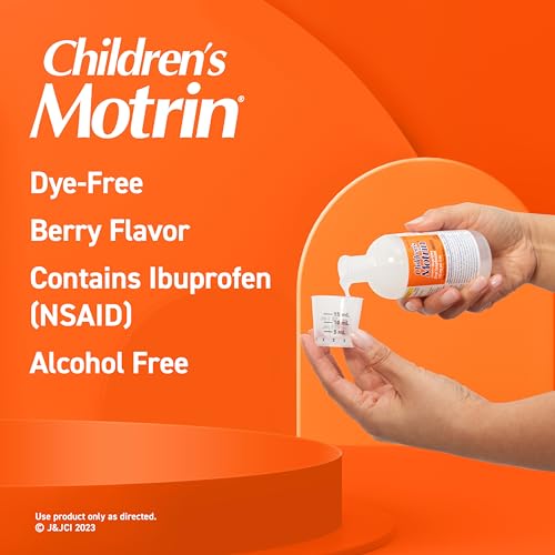 Motrin Children'S Oral Suspension 100Mg Ibuprofen Medicine, Nsaid Fever Reducer & Pain Reliever For Minor Aches & Pains Due To Cold & Flu thumb #2