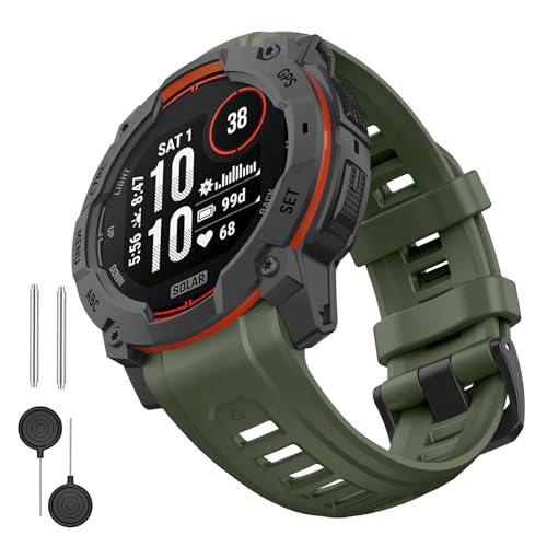 MYSNBKN 26mm Sport Bands for Garmin Instinct 3 50MM Smartwatch