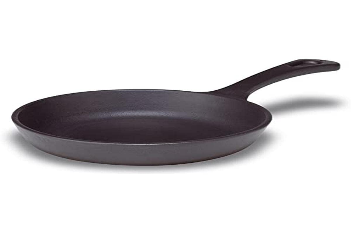 Pentole Agnelli Cast Iron Mini Round Grill Pan With Handle