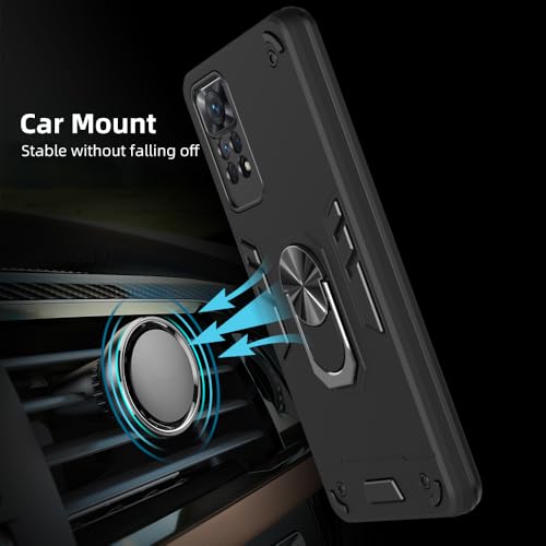 Image of NDCOM for Redmi Note 11 Pro Plus 5G Back Cover | Stylish Design Redmi Note 11 Pro Plus 5+G Back Case | Redmi Note 11 Pro 4G Back Cover Ring Holder Case