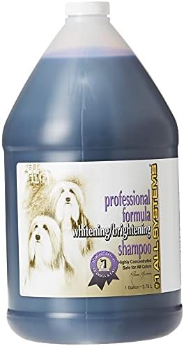 #1 All Systems Professional Formula Whitening Dog and Cat Shampoo, 1-Gallon
