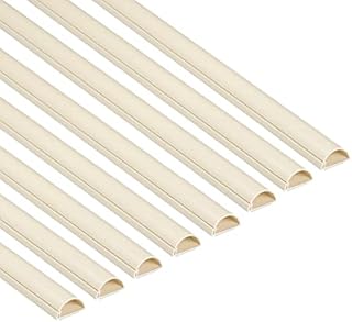 D-Line Mini Cable Trunking Clip-Over Accessory Multipack | Join Multiple Lengths of 30x15mm Mini Cable Cover | 10 Piece Electrical Trunking Accessory Multipack - White