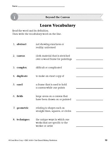 Text Based Writing, Grade 6 #TOP4