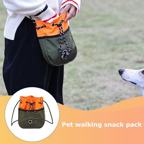 Portasnacks ajustable para alimentos secos de perros en bolsas de premios de deporte 8