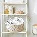 Esme L&H Small Woven Rope Storage Baskets for Organizing, Set of 3 Small Decorative Basket Organizer for Storage, Cute Rainbow Storage baskets, bins, Box for Baby nursery,Toys, Shelves, Closet...