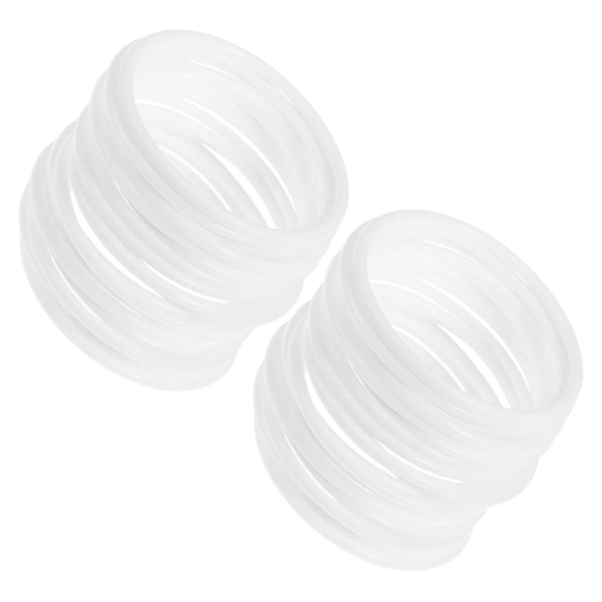 Aros de plástico resistentes MAGICLULU de color blanco mate para montajes y colgantes estables