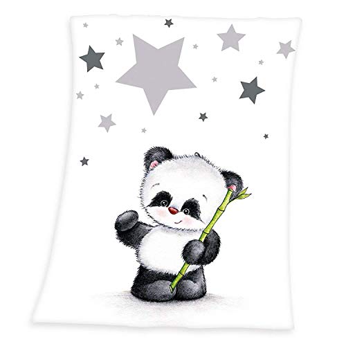 Couverture en peluche motif : panda 75 x 100 cm Cover