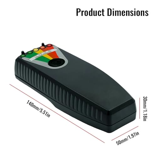 Medidor Gauss Digital K3 con 5 LEDs para Radiación miniatura 6