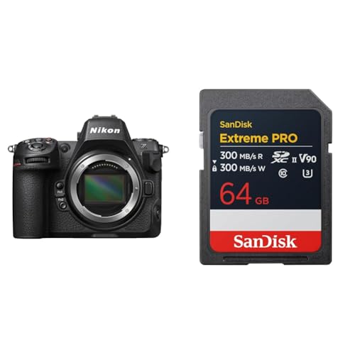 Nikon ~[X Z8{fB tTCY ubN + y TfBXN Ki z SDJ[h 64GB SDXC Class10 UHS-II V90 ǎő300MB/s SanDisk Extreme PRO SDSDXDM-064G-