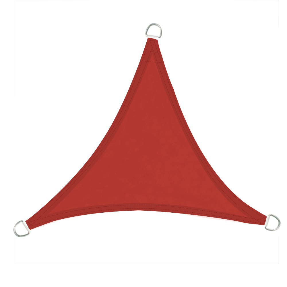 Greenbay Voile d'ombrage Triangulaire | 5x5x5m Terre Cuite | Une Protection des Rayons UV | Toile d'ombrage Auvent Pare-Soleil de Jardin