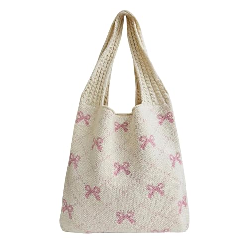 IFIAM Teen & Women’s Knitted Bow Tote Bag