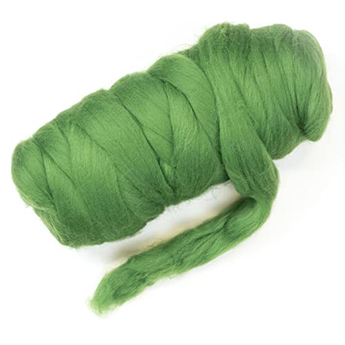 Kondoos Colored Natural Wool roving, 455 gr (1 lb). Best Wool for Needle Felting Wet Felting